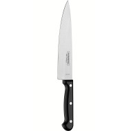Faca Chef 7" Tramontina Ultracorte Com Lâmina Em Aço Inox E Cabo De Polipropileno Preto